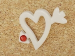  Heart arrow - push pin  3d model for 3d printers