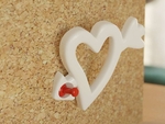  Heart arrow - push pin  3d model for 3d printers