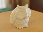  Horned owl -pose a-  3d model for 3d printers