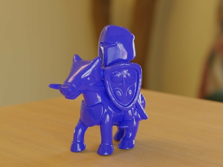  Knight riding - another pose -  3d model for 3d printers