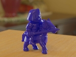  Knight riding - another pose -  3d model for 3d printers