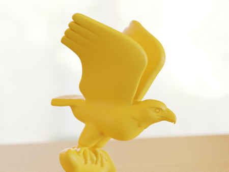 Modelo 3d de Águila de despegar para impresoras 3d