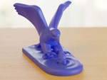  Eagle fishing  3d model for 3d printers