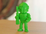  Armed sci-fi character (2)  3d model for 3d printers