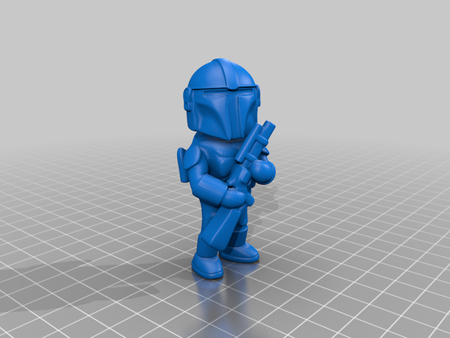  Armed sci-fi character (1)  3d model for 3d printers