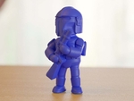  Armed sci-fi character (1)  3d model for 3d printers