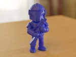  Armed sci-fi character (1)  3d model for 3d printers