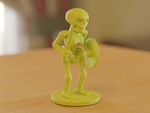  Skeleton soldier standing  3d model for 3d printers