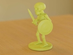  Skeleton soldier standing  3d model for 3d printers