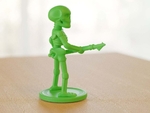  Skeleton soldier with spear  3d model for 3d printers