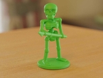  Skeleton soldier with spear  3d model for 3d printers