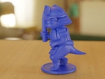  Samurai cat  3d model for 3d printers