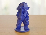  Samurai cat  3d model for 3d printers