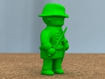  American civil war officer  3d model for 3d printers