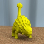  Ankylosaurus tail-swinging  3d model for 3d printers