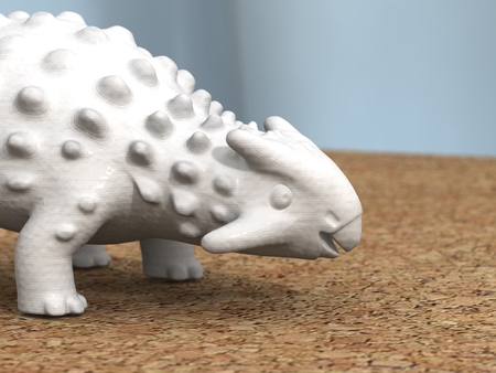 ankylosaurus -remodeled head-