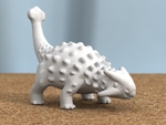  Ankylosaurus -remodeled head-  3d model for 3d printers