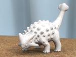  Ankylosaurus -remodeled head-  3d model for 3d printers