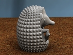  Hedgehog sitting  3d model for 3d printers