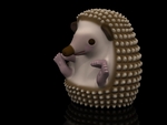  Hedgehog sitting  3d model for 3d printers