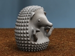  Hedgehog sitting  3d model for 3d printers