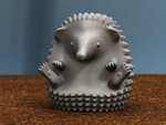  Hedgehog sitting  3d model for 3d printers