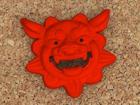 Modelo 3d de Shisa máscara para impresoras 3d