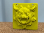  Shisa mask panel  3d model for 3d printers