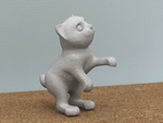 Modelo 3d de Pie de gato para impresoras 3d