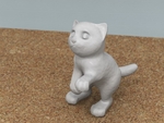  Standing cat  3d model for 3d printers