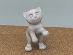  Standing cat  3d model for 3d printers