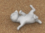  Cat lying down  3d model for 3d printers