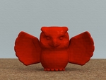 Modelo 3d de Búho con las alas extendidas [libre] para impresoras 3d