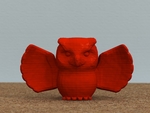  Owl with wings spread [free]  3d model for 3d printers