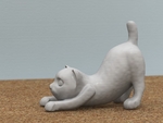  Stretching cat [free]  3d model for 3d printers