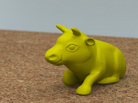 Modelo 3d de Toro acostado [libre] para impresoras 3d