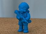  Soldier with rifle [free]  3d model for 3d printers