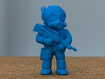  Soldier with rifle [free]  3d model for 3d printers