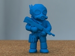 Modelo 3d de Soldado con fusil [libre] para impresoras 3d