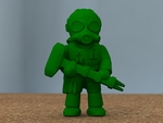 Modelo 3d de Soldado con martillo [libre] para impresoras 3d