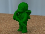  Soldier with hammer [free]  3d model for 3d printers