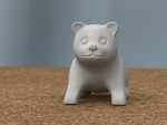 Modelo 3d de Cachorro sentado [libre] para impresoras 3d