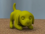  Baby beagle [free]  3d model for 3d printers