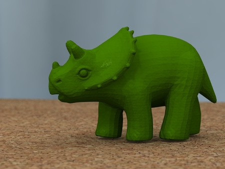  Baby triceratops  3d model for 3d printers
