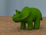  Baby triceratops  3d model for 3d printers