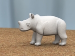  Baby rhino  3d model for 3d printers