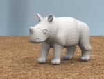  Baby rhino  3d model for 3d printers