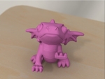  Rearing cute dragon  3d model for 3d printers