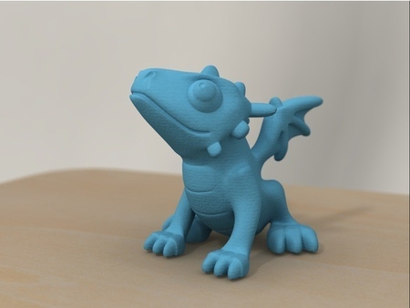  Cute dragon (remodeled)  3d model for 3d printers