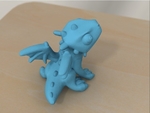  Cute dragon (remodeled)  3d model for 3d printers